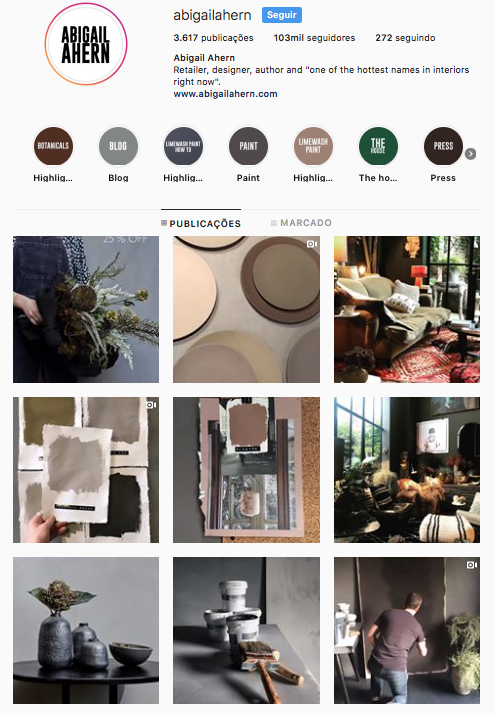 abigailahern 35 contas do Instagram para quem adora design e arquitetura