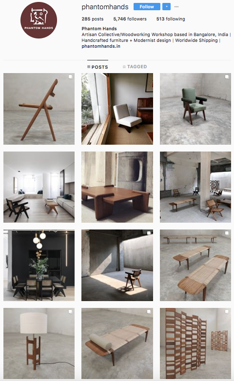 phantomhands 35 contas do Instagram para quem adora design e arquitetura