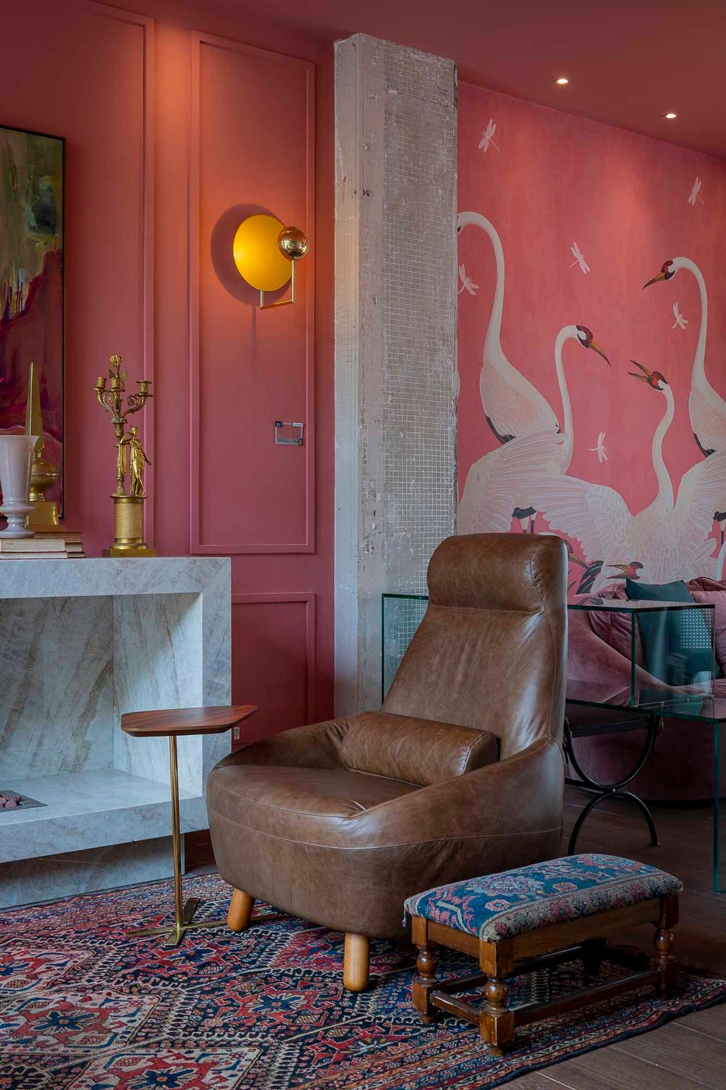 CASACOR 2019 Rosa veneziano atualiza elementos clássicos e dá o tom no Bar do Relógio