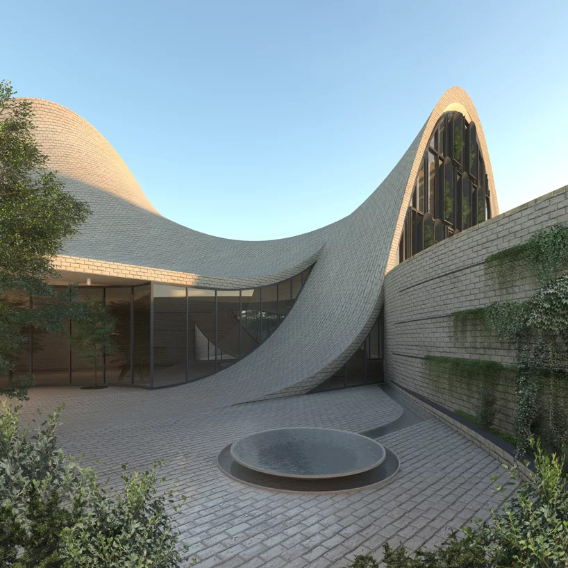 team-design-group-bagh-chal-sunken-courtyard-designboom-02 Team Group projeta oásis no Irã com construção de linhas orgânicas