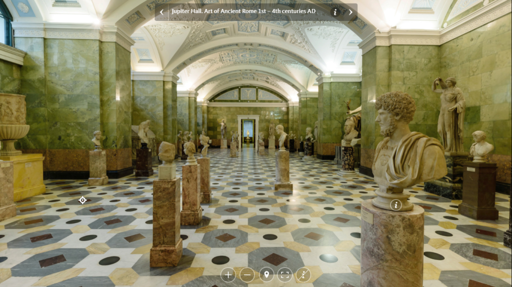 hermitage-museum-interior Museus de todo o mundo abrem visitas virtuais às suas galerias