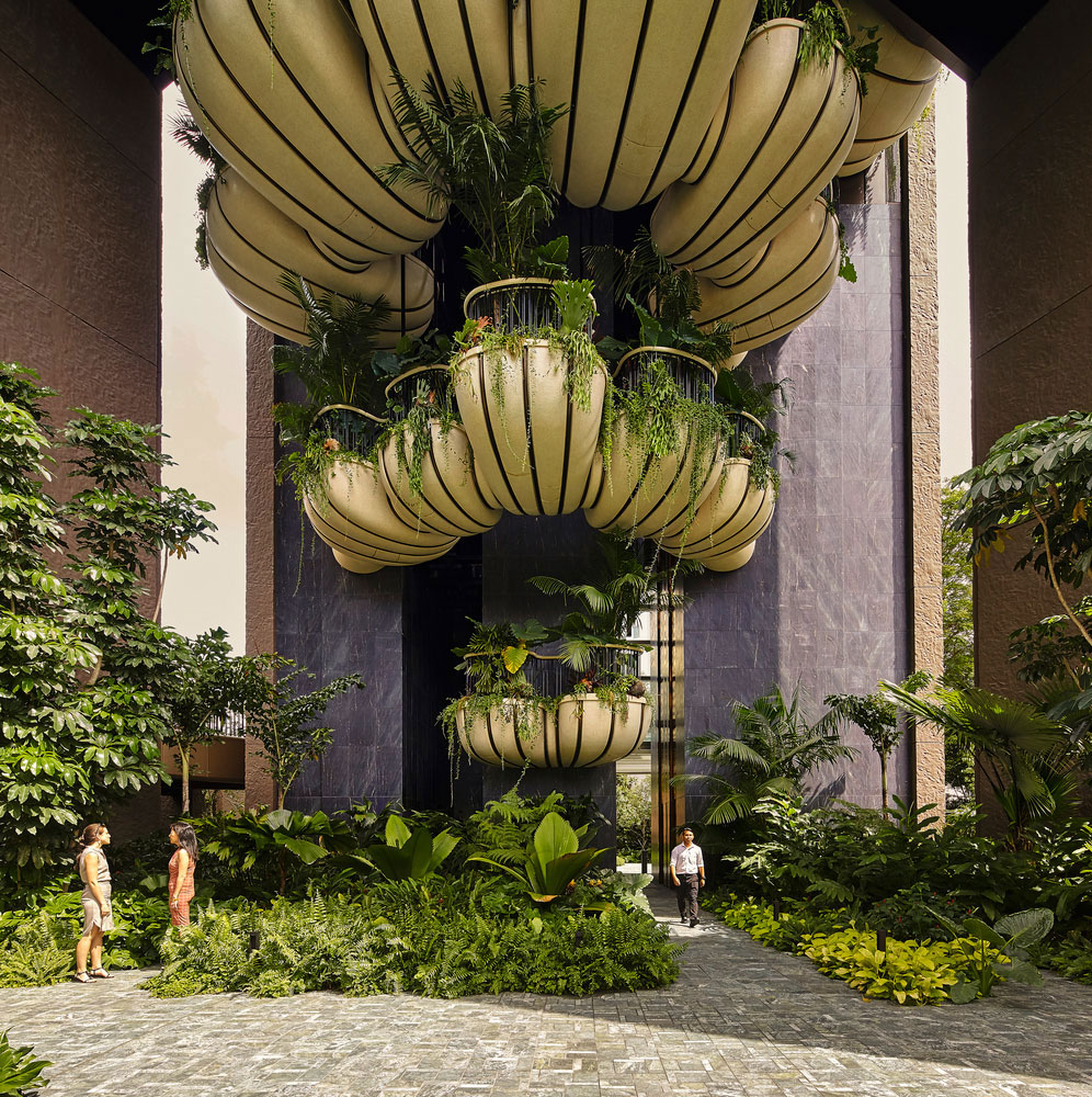 heatherwick-studio-eden-Hufton-Crow Edifício de Heatherwick atua como uma cortina verde em Singapura